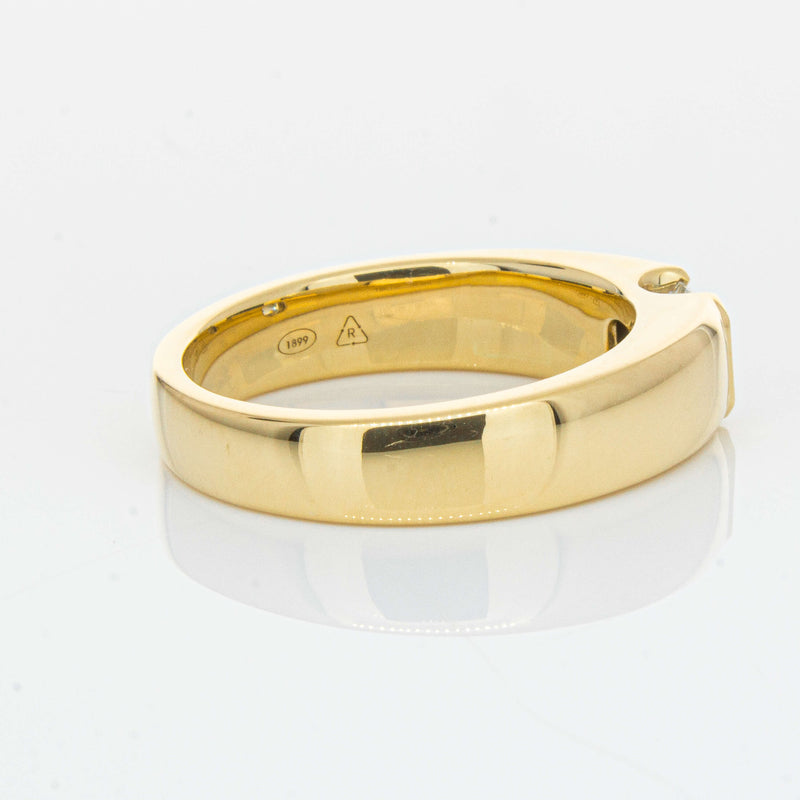 18ct Yellow Gold .50ct Emerald Cut Reclaimed Diamond Ring - Ring - Walker & Hall