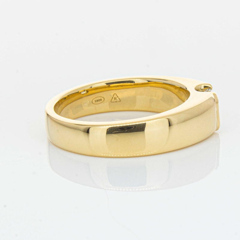 18ct Yellow Gold .50ct Emerald Cut Reclaimed Diamond Ring - Ring - Walker & Hall