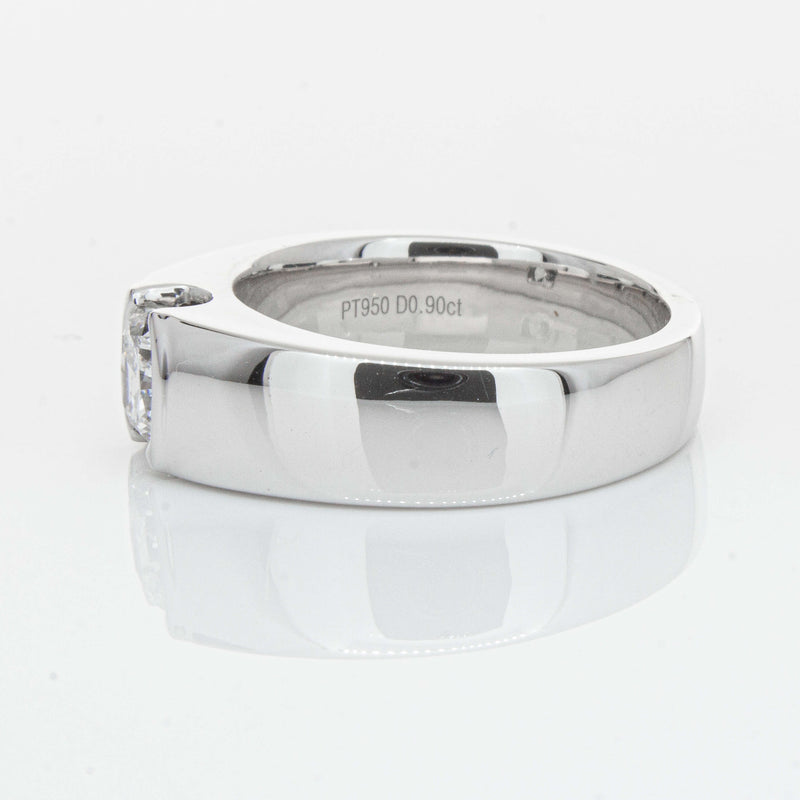 Platinum .90ct Cushion Cut Reclaimed Diamond Ring - Ring - Walker & Hall