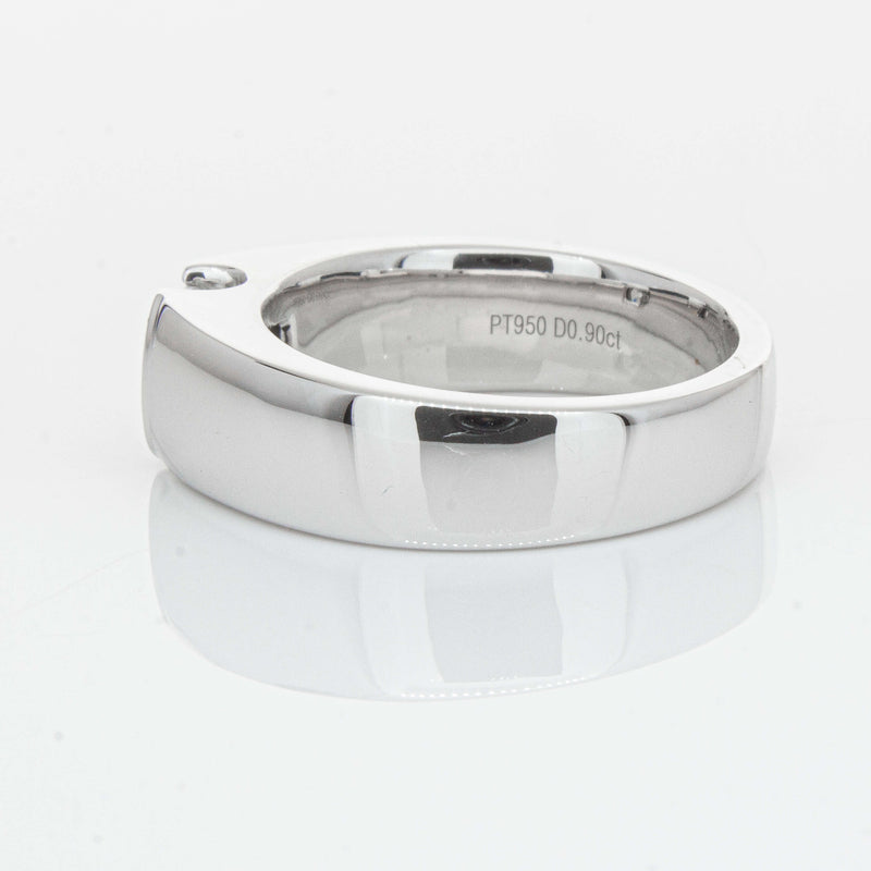 Platinum .90ct Cushion Cut Reclaimed Diamond Ring - Ring - Walker & Hall