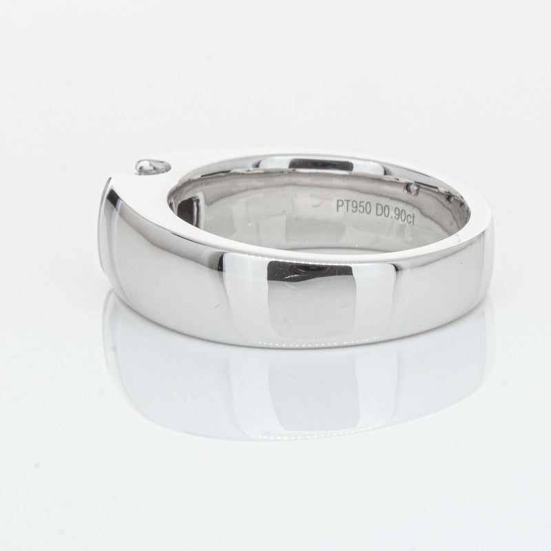 Platinum .90ct Cushion Cut Reclaimed Diamond Ring - Ring - Walker & Hall