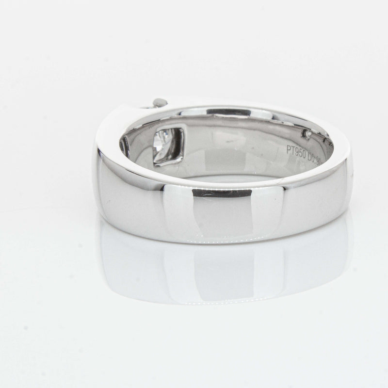 Platinum .90ct Cushion Cut Reclaimed Diamond Ring - Ring - Walker & Hall
