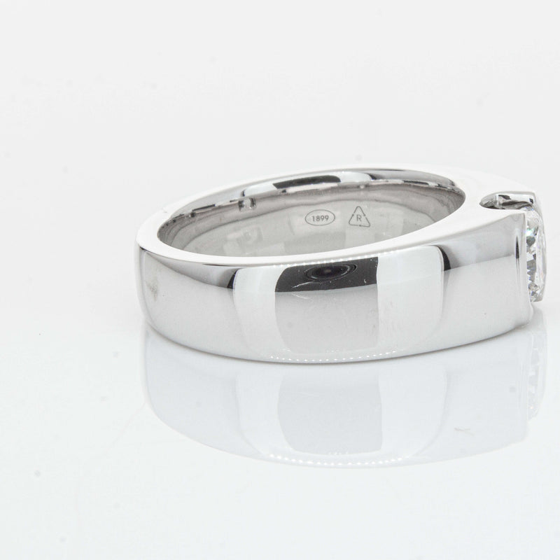 Platinum .90ct Cushion Cut Reclaimed Diamond Ring - Ring - Walker & Hall