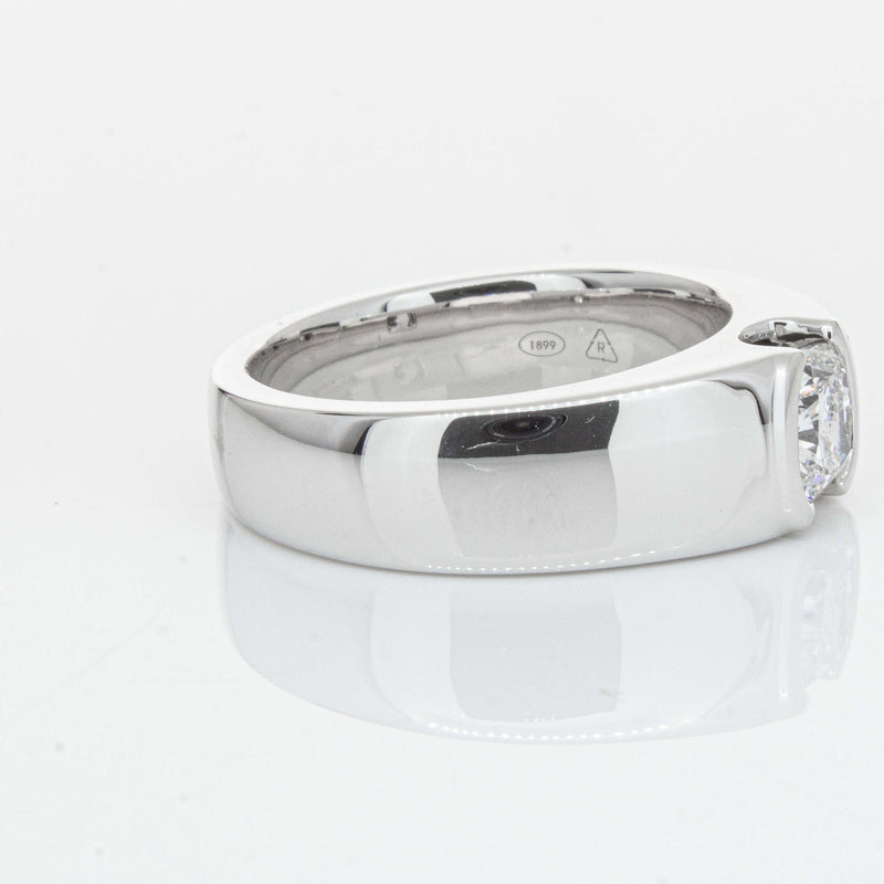 Platinum .90ct Cushion Cut Reclaimed Diamond Ring - Ring - Walker & Hall