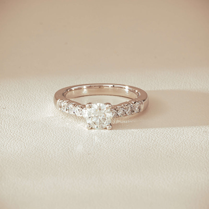 18ct White Gold .80ct Diamond Phoenix Ring - Ring - Walker & Hall