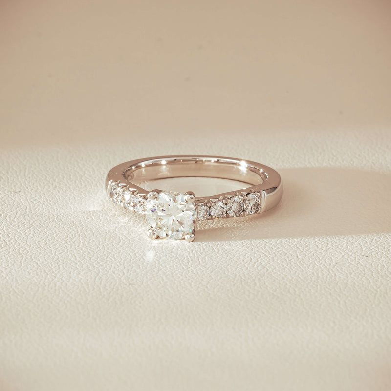18ct White Gold .80ct Diamond Phoenix Ring - Ring - Walker & Hall