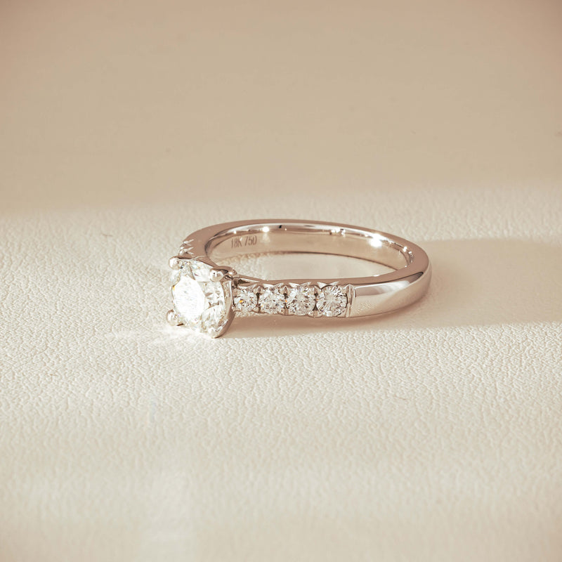 18ct White Gold .80ct Diamond Phoenix Ring - Ring - Walker & Hall