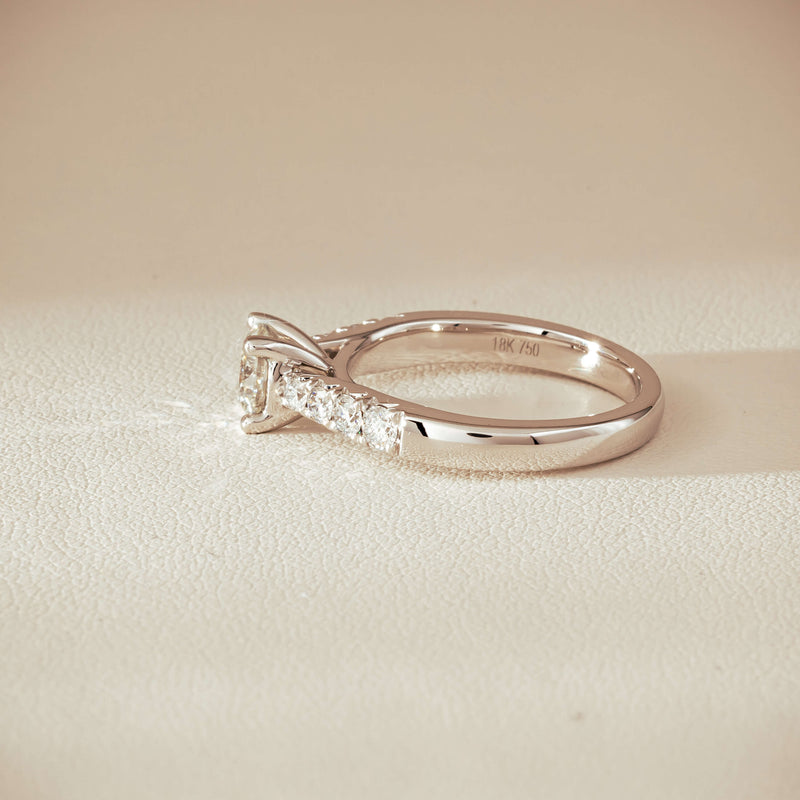 18ct White Gold .80ct Diamond Phoenix Ring - Ring - Walker & Hall