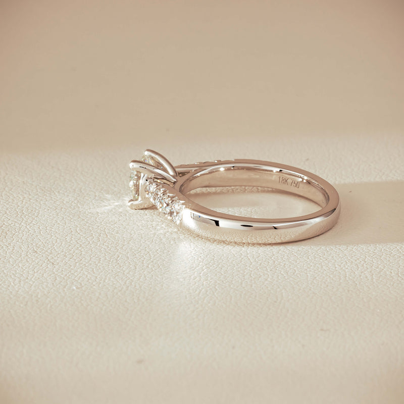 18ct White Gold .80ct Diamond Phoenix Ring - Ring - Walker & Hall