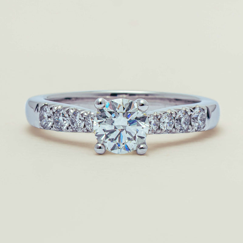 18ct White Gold .80ct Diamond Phoenix Ring - Ring - Walker & Hall