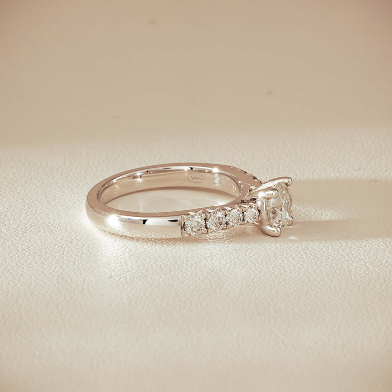 18ct White Gold .80ct Diamond Phoenix Ring - Ring - Walker & Hall