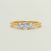 18ct Yellow Gold .80ct Reclaimed Diamond Three-Stone Ring - Ring - Walker & Hall