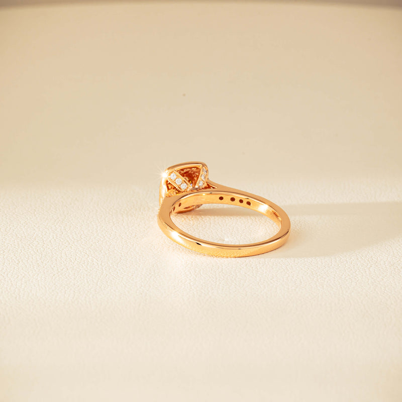 18ct Rose Gold .51ct Champagne Diamond Aurora Ring - Ring - Walker & Hall