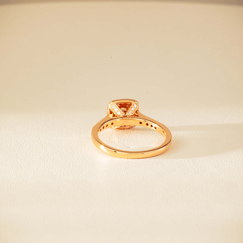 18ct Rose Gold .51ct Champagne Diamond Aurora Ring - Ring - Walker & Hall