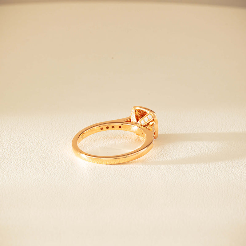 18ct Rose Gold .51ct Champagne Diamond Aurora Ring - Ring - Walker & Hall