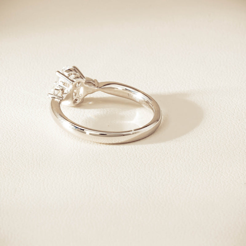 18ct White Gold .70ct D SI1 Diamond Ayla Ring - Ring - Walker & Hall