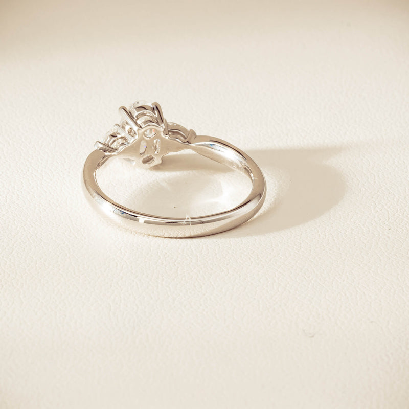 18ct White Gold .70ct D SI1 Diamond Ayla Ring - Ring - Walker & Hall