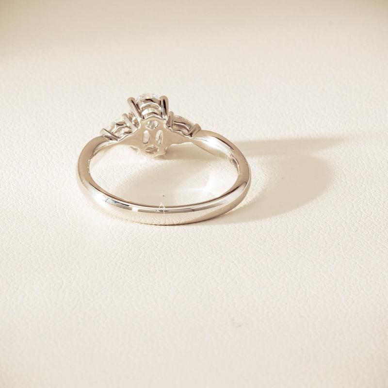 18ct White Gold .70ct D SI1 Diamond Ayla Ring - Ring - Walker & Hall