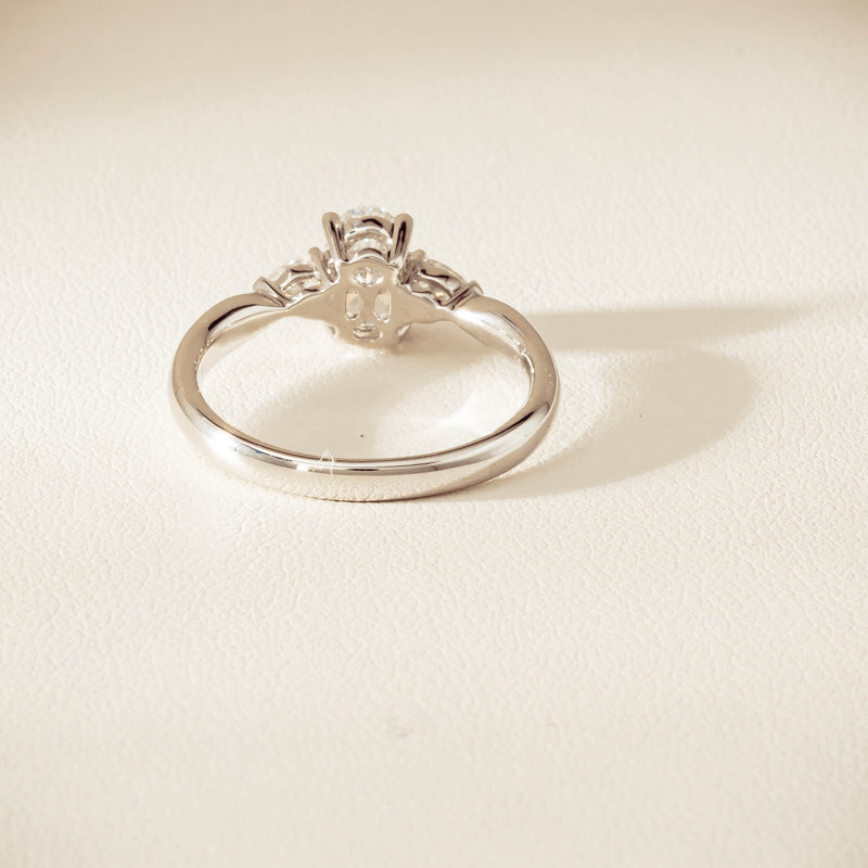 18ct White Gold .70ct D SI1 Diamond Ayla Ring - Ring - Walker & Hall