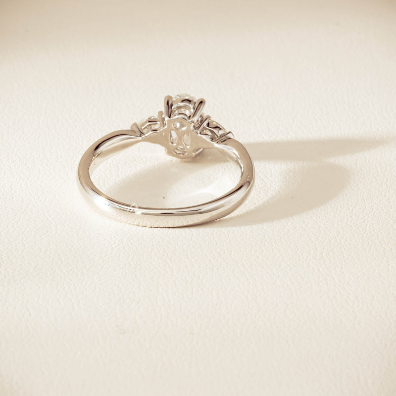 18ct White Gold .70ct D SI1 Diamond Ayla Ring - Ring - Walker & Hall