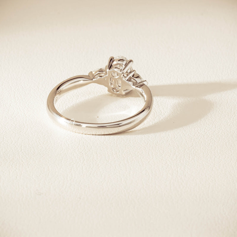 18ct White Gold .70ct D SI1 Diamond Ayla Ring - Ring - Walker & Hall