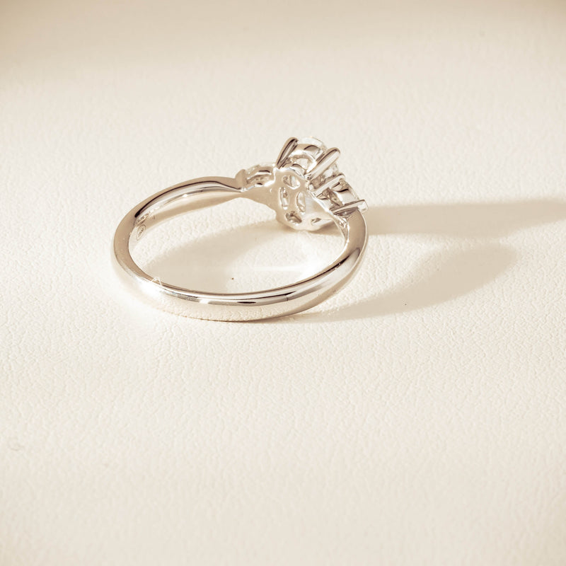 18ct White Gold .70ct D SI1 Diamond Ayla Ring - Ring - Walker & Hall