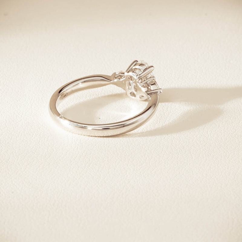 18ct White Gold .70ct D SI1 Diamond Ayla Ring - Ring - Walker & Hall