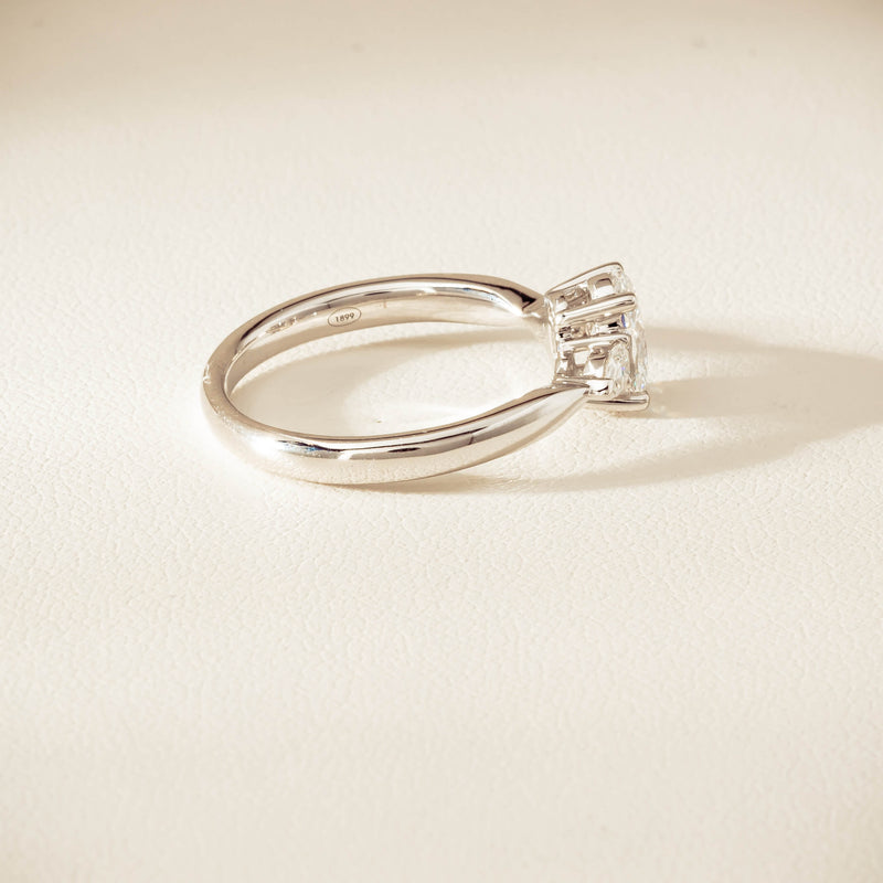 18ct White Gold .70ct D SI1 Diamond Ayla Ring - Ring - Walker & Hall