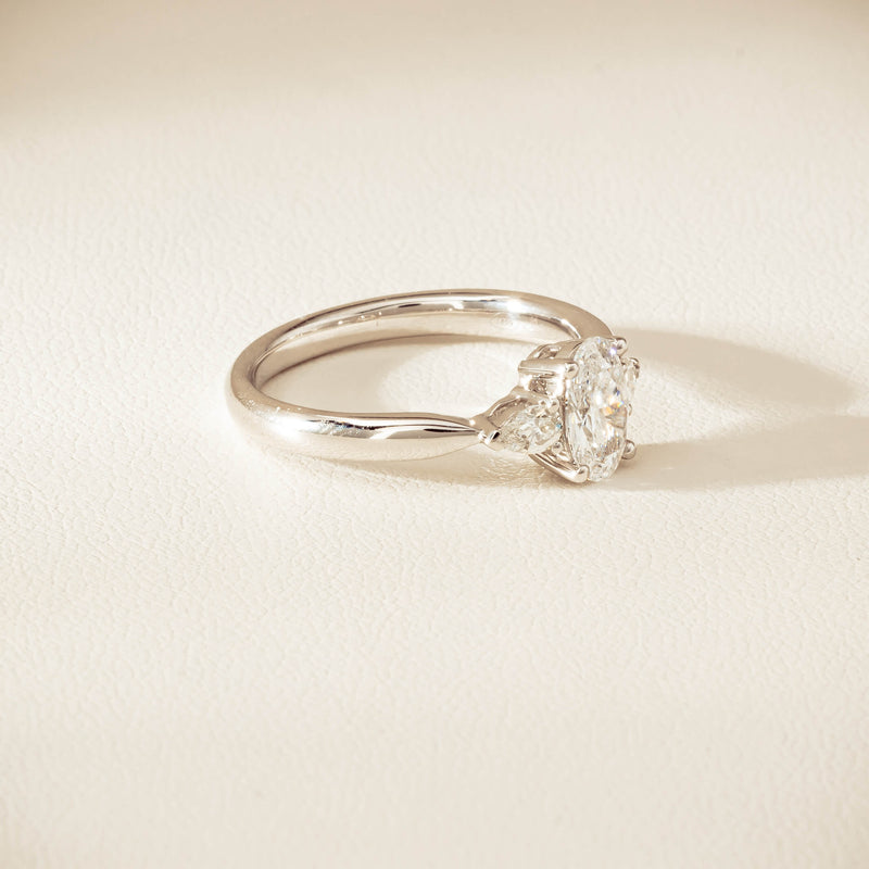 18ct White Gold .70ct D SI1 Diamond Ayla Ring - Ring - Walker & Hall