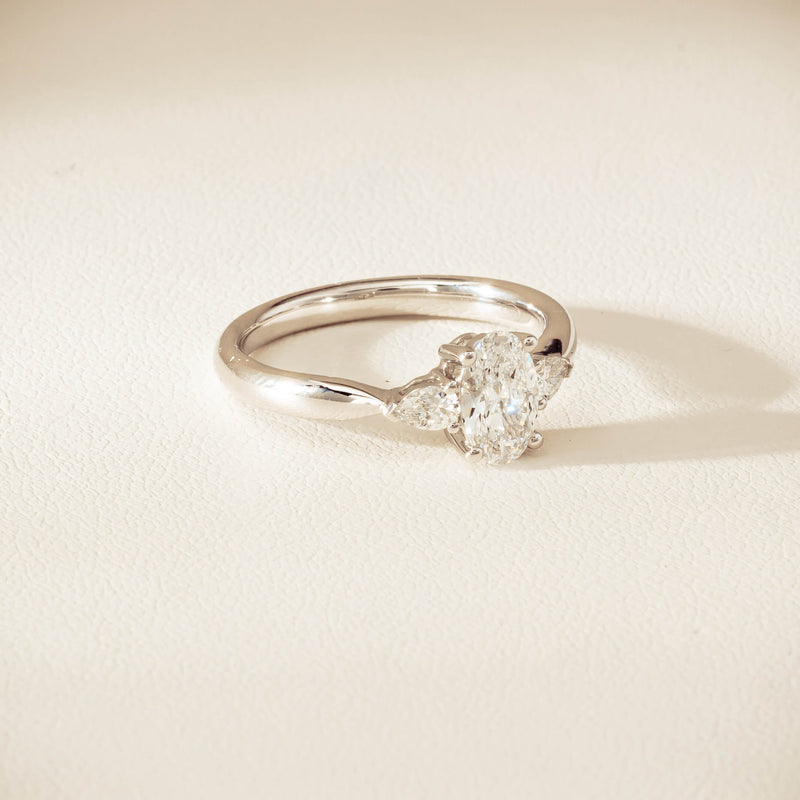 18ct White Gold .70ct D SI1 Diamond Ayla Ring - Ring - Walker & Hall