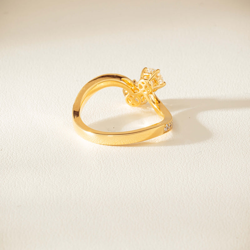 18ct Yellow Gold 1.06ct Diamond Toi et Moi Ring - Ring - Walker & Hall