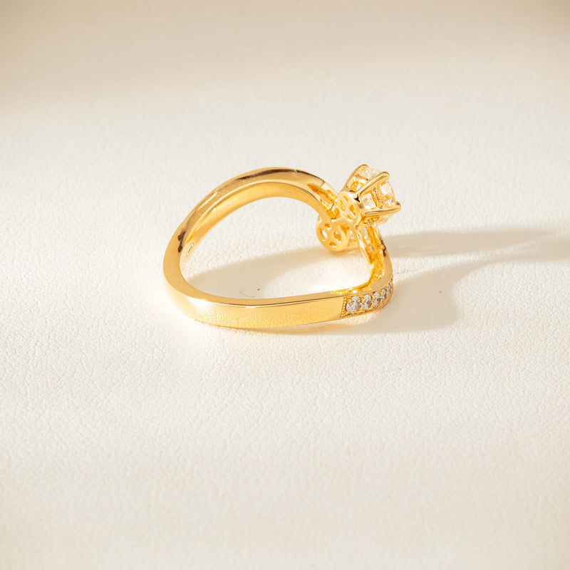 18ct Yellow Gold 1.06ct Diamond Toi et Moi Ring - Ring - Walker & Hall