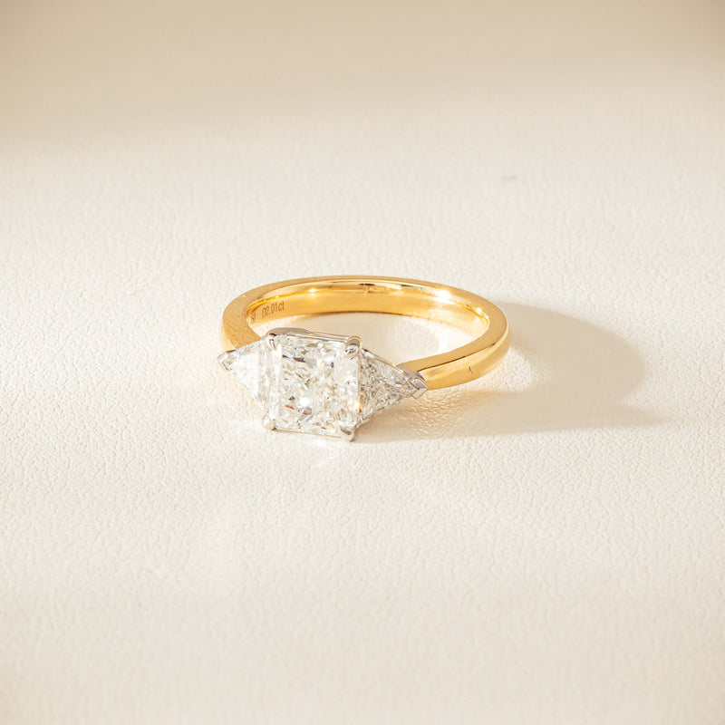 18ct Yellow & White Gold 2.01ct G SI1 Diamond Ring - Ring - Walker & Hall