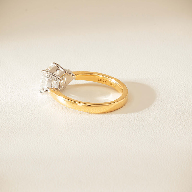 18ct Yellow & White Gold 2.01ct G SI1 Diamond Ring - Ring - Walker & Hall