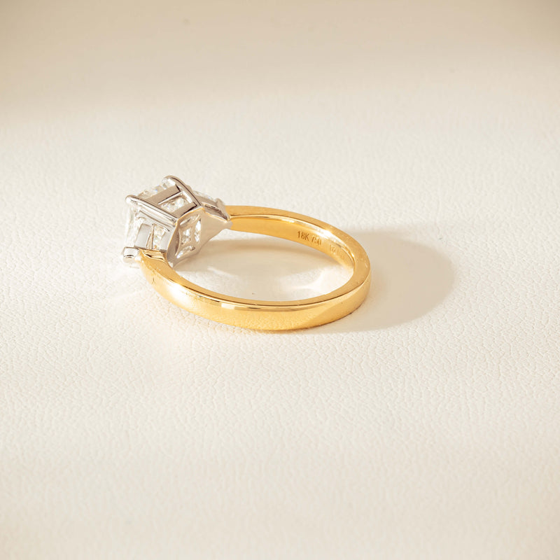 18ct Yellow & White Gold 2.01ct G SI1 Diamond Ring - Ring - Walker & Hall