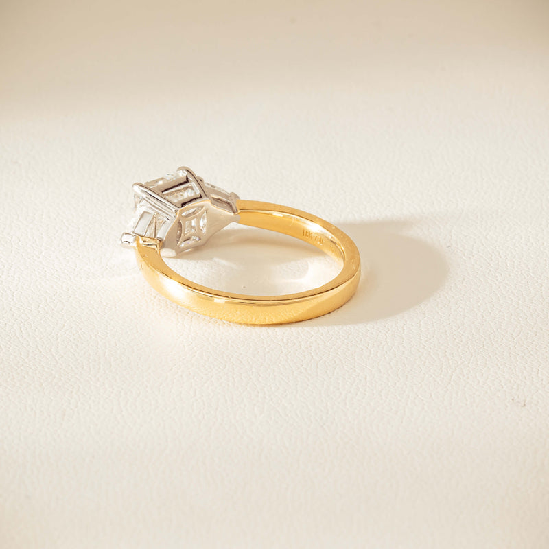 18ct Yellow & White Gold 2.01ct G SI1 Diamond Ring - Ring - Walker & Hall