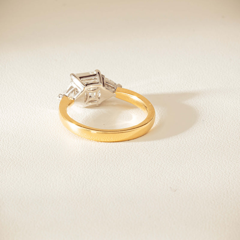 18ct Yellow & White Gold 2.01ct G SI1 Diamond Ring - Ring - Walker & Hall