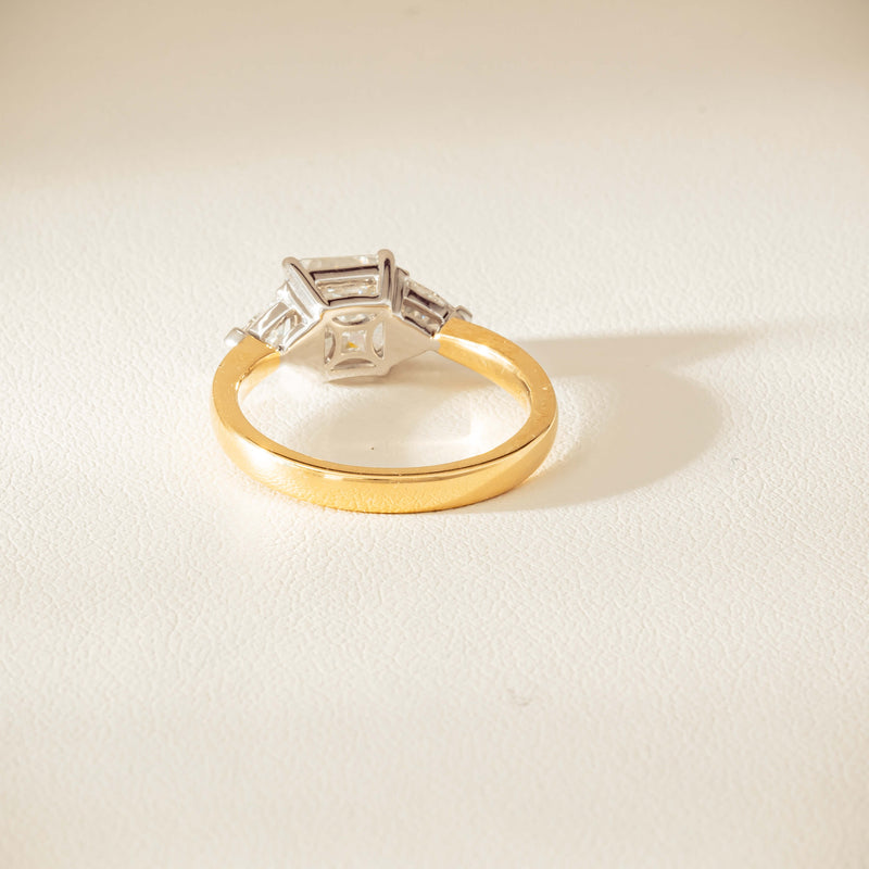 18ct Yellow & White Gold 2.01ct G SI1 Diamond Ring - Ring - Walker & Hall