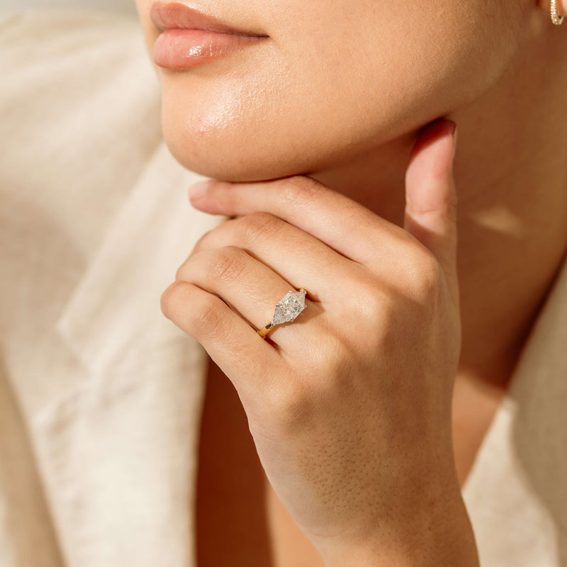 18ct Yellow & White Gold 2.01ct G SI1 Diamond Ring - Ring - Walker & Hall