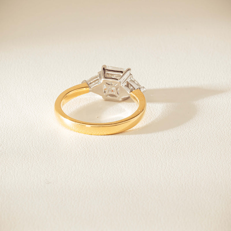 18ct Yellow & White Gold 2.01ct G SI1 Diamond Ring - Ring - Walker & Hall