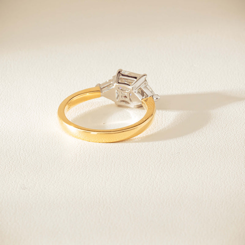 18ct Yellow & White Gold 2.01ct G SI1 Diamond Ring - Ring - Walker & Hall