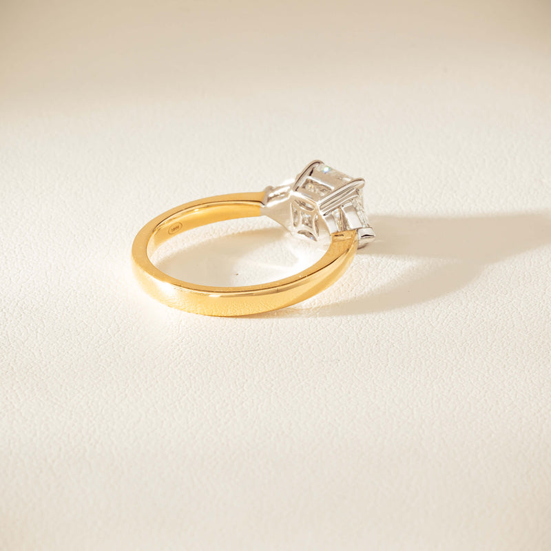 18ct Yellow & White Gold 2.01ct G SI1 Diamond Ring - Ring - Walker & Hall