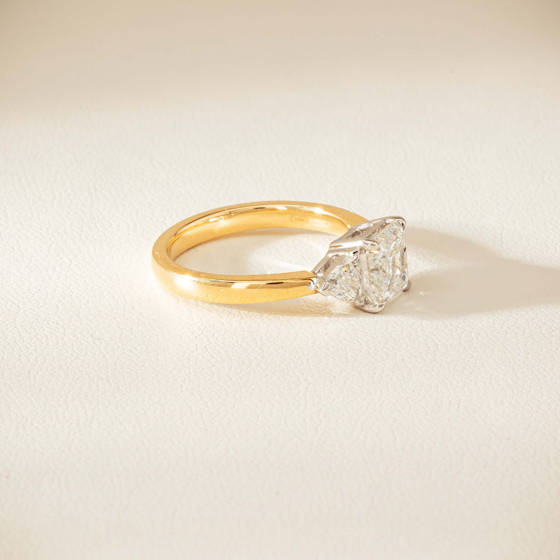 18ct Yellow & White Gold 2.01ct G SI1 Diamond Ring - Ring - Walker & Hall