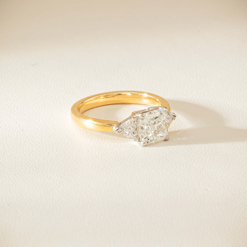 18ct Yellow & White Gold 2.01ct G SI1 Diamond Ring - Ring - Walker & Hall