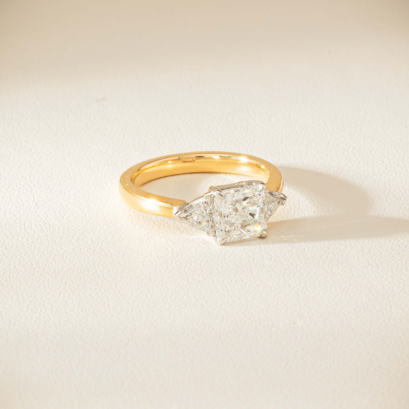 18ct Yellow & White Gold 2.01ct G SI1 Diamond Ring - Ring - Walker & Hall