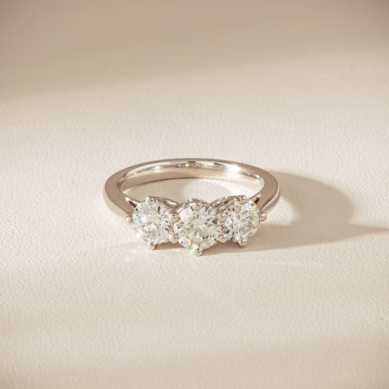 18ct White Gold 1.70ct Diamond Coronado Ring - Ring - Walker & Hall