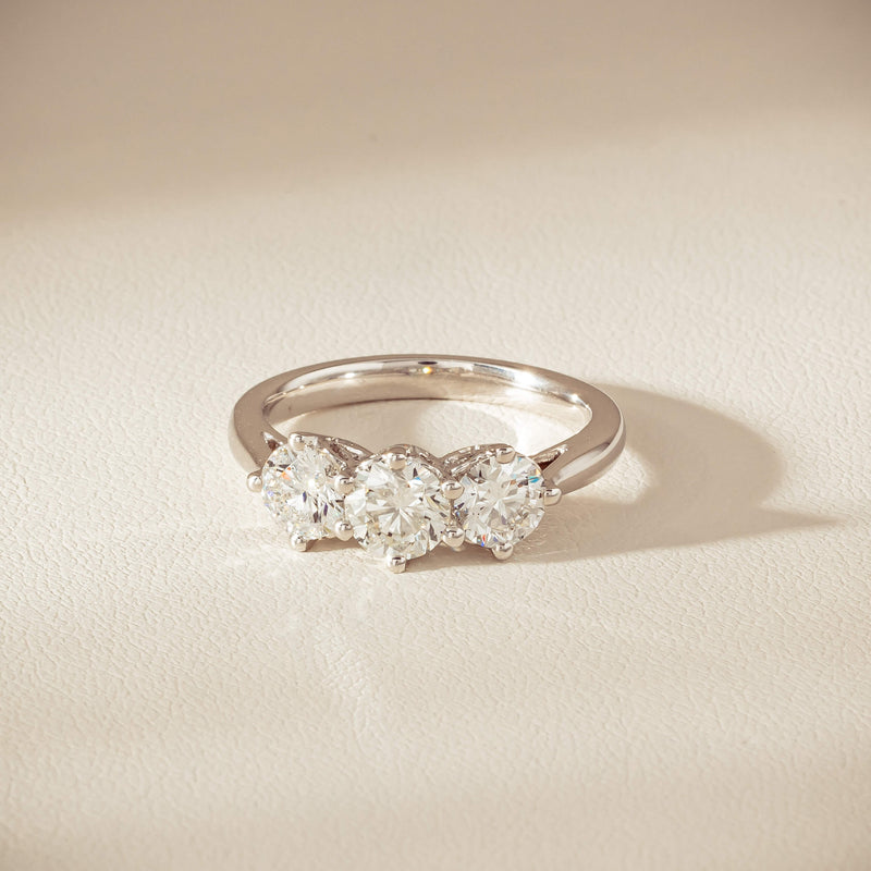 18ct White Gold 1.70ct Diamond Coronado Ring - Ring - Walker & Hall