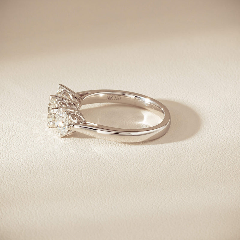 18ct White Gold 1.70ct Diamond Coronado Ring - Ring - Walker & Hall