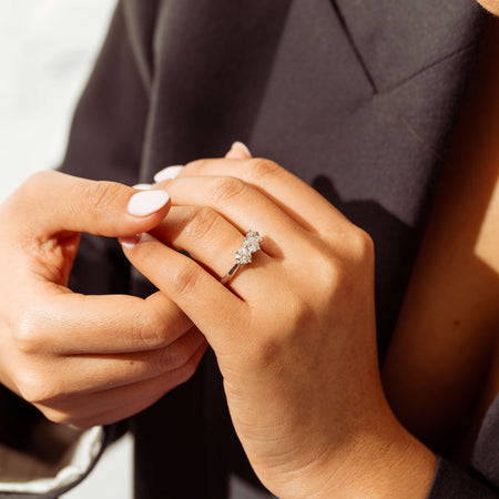 18ct White Gold 1.70ct Diamond Coronado Ring - Ring - Walker & Hall