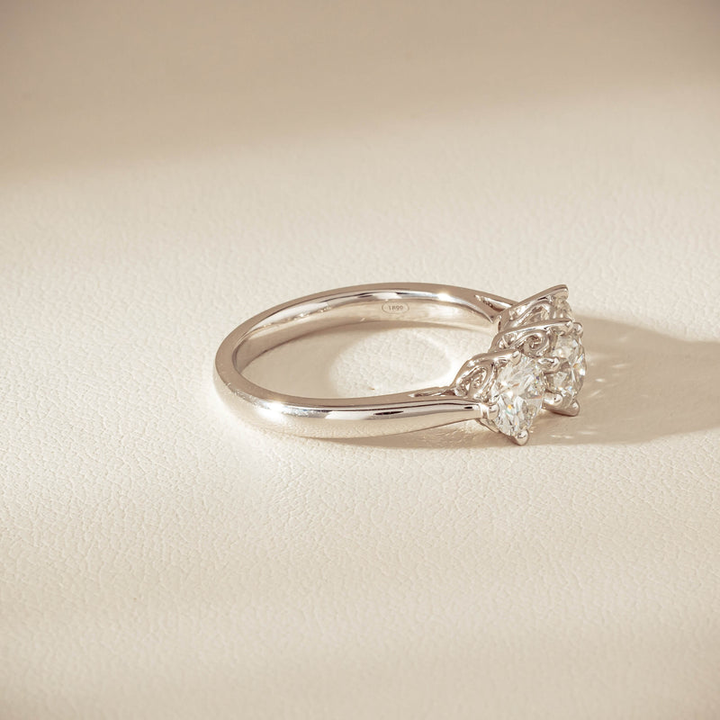 18ct White Gold 1.70ct Diamond Coronado Ring - Ring - Walker & Hall